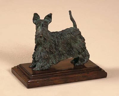 Maitland Smith 1054-850 Verdigris Brass Dog Scottish Terrier Figure ~ New