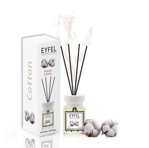 EYFEL Diffuseur à roseaux, Coton - 120 ML