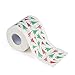 Crytech 1 Roll Christmas Toilet Roll Paper Bathroom Tissue Xmas Supplies Decor Home Decotation Napkin Prank Fun Birthday Party Novelty Joke Humor Gag Gift with 170 Sheets | 3-Ply (Santa Tree)thumb 1