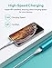 xcentz iPhone Charger 6ft, MFi Certified iPad Charger Lightning Cable Braided Nylon Charging iPhone Cable with Premium Metal Connector for iPhone 11/11 Pro/X/XS/XR/XS Max, iPad Mini-Silver