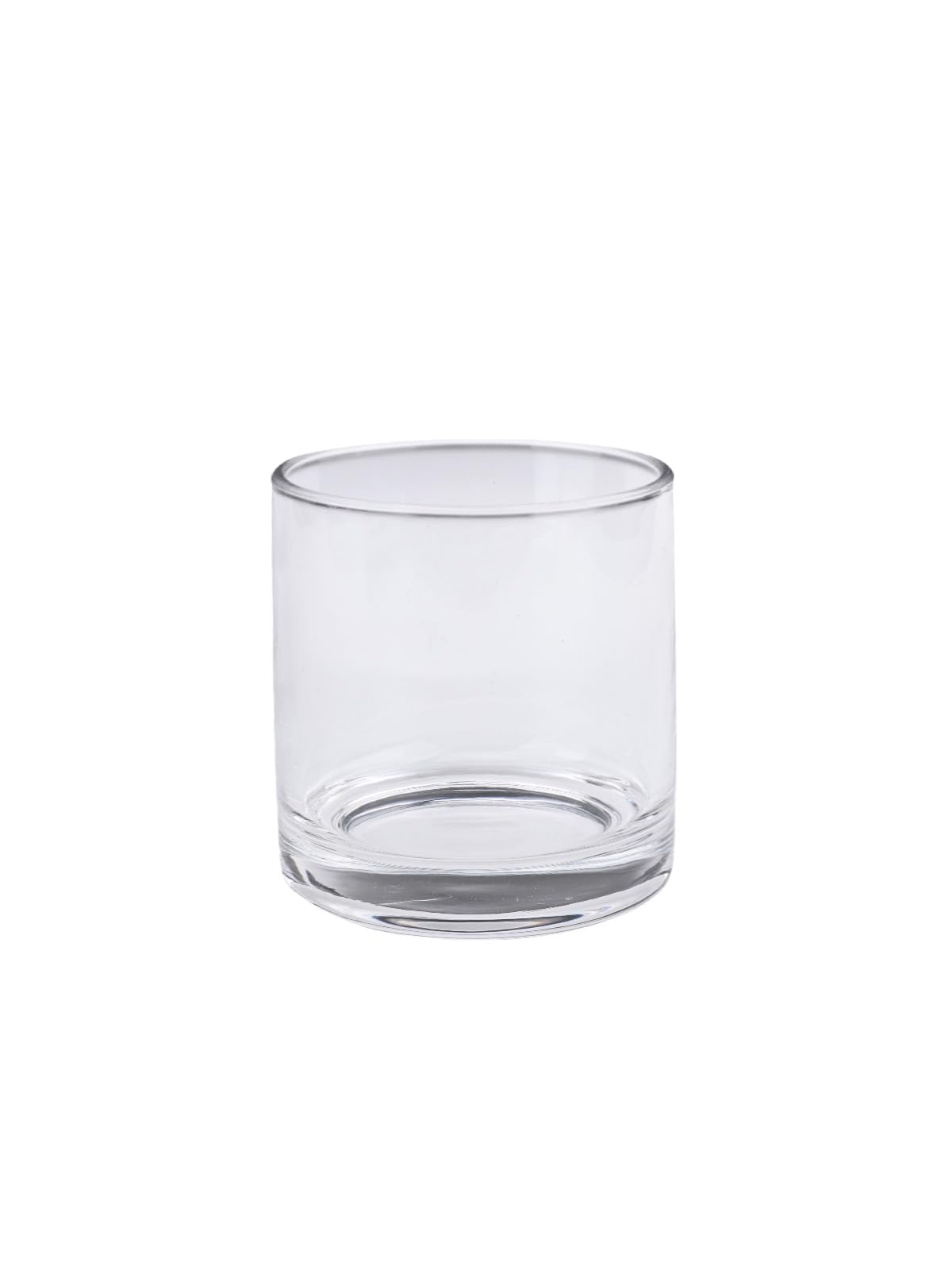 PEPAXON Glass Vase for Flower Tall Cylinder Clear Flower Vase (10x10cm)