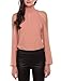 Zeagoo Women Sexy Cold Shoulder Long Sleeve Chiffon Choker Blouse Top