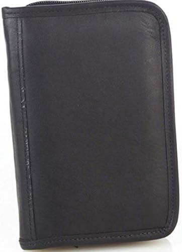 Aston Leather Velvet Lined 10 Pen Case Black