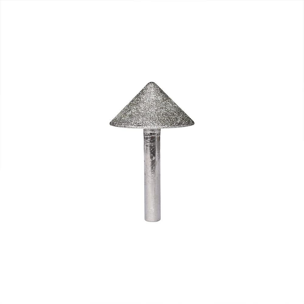 Albedel Tapered Drill Bit Chamfer Cutter Countersink Diamond Grinding Hole Tool 20 mm Dia 90 Degree 8mm Shank For Ceramic Glass Marble Wood
