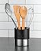 Belwares Spoon Rests for Kitchen - Stainless Steel Spoon Dock for Utensils - Cup Hangs on Saucepans, Pots for Preparing, Serving Food Without a Mess - Use as a Measuring Cup, Mix, Pouring (Black)