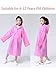 Syhood 3 Pieces Kid Raincoat Thick Children Rain Ponchos Portable Reusable Emergency Children Raincoats for Boys and Girls Between 6-12 Years Old, 3 Colorsthumb 3