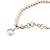 MoAndy Stainless Steel Crystal Pendant Round Charm Link Bead Bracelets for Women