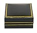 FindingKing Black Leather Necklace Gift Box Jewelry Display Case