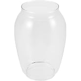 GOOHOCHY Vintage Lantern Glass Lamp Shade Replacement Oil Lamp Chimney for Kerosene Lamps Round Globe for Outdoor Lighting 5.51 X 3.93 X 3.93 in 1 Glass