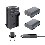 Bonacell NB-2L/ NB-2LH Replacement Battery(2 Pack 1700mAh) and Charger Kit Compatible with Canon PowerShot S80 S70 S60 S50 S45 S40 S30 G9 G7 DC420 DC410 VIXIA HF EOS 400D 350D Digital Rebel XTi XT