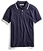 Goodthreads Men's Short-Sleeve Washed Pique Polo Shirt, Navy, XX-Large