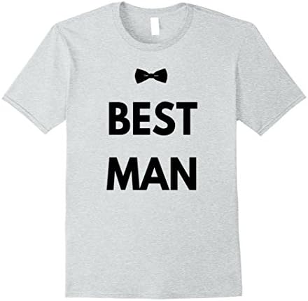 Mens Best Man Bachelor Party Wedding Tshirt Large Heather Grey