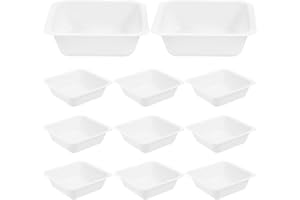 Baluue 20pcs Weigh Boats Plastic Anti-Static Small Suqre Weighing Boats for Laboratory Tests