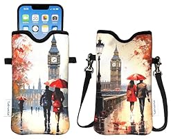 Tainada Men Women Neoprene Phone Sleeve Pouch Case