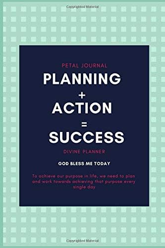 planning + action = success: 2019 - 2020 monthly planner, journal and notebook