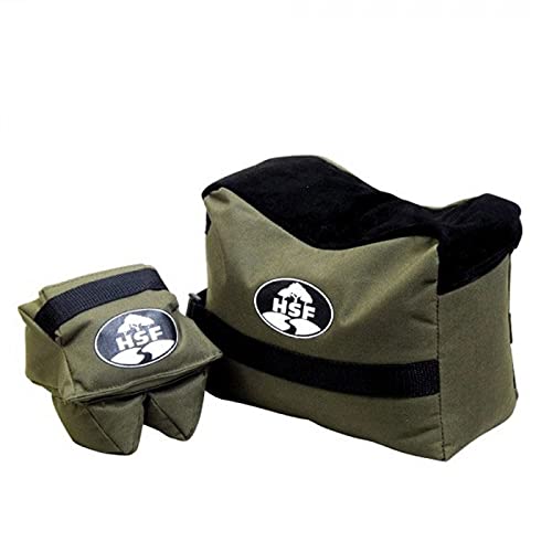 Hsf Unfilled Shooting Bag Green Front And Rear
