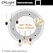 CRLight 6W Edison LED Globe Bulb 2700K Warm White, 70W Equivalent 700 LM Dimmable, E26 Vintage Edison G16 Globe Clear Glass Ceiling Fan Bathroom LED Light Bulbs, 6 Pack
