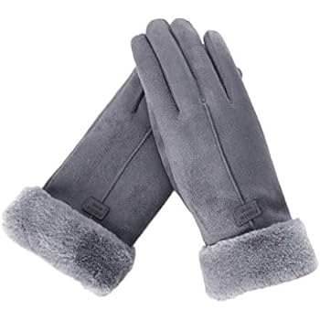 Winter Touchscreen Gloves for Women,Warm Touch Screen Gloves Chamois Leather Driving Gloves Fleece Thermal Gloves