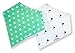 Baby Bandana Drool Bibs for Girls, for Drooling and Teething, 8-Pack Gift Set 100% Organic Cotton, Stylish, Soft and Absorbent, Baby Shower Gift for Newborn and Toddlers by TheAZBaby.