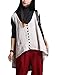 Mordenmiss Women's New Sleeveless Tops Hi-Low Hemline Vest With Pockets Beige, One Size