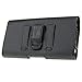 Samsung Galaxy Note 4 PU Leather Pouch with Back Clip and Magnetic Closure Black