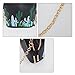 LABANCA Cactus Embroidery Shoulder Bag with Drawstring Chain Mini Bucket Bag PU Leather Crossbody Bag Black for Women Girls