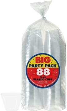 Amazon Com Big Party Pack Clear Plastic Tumblers 5 Oz Pack