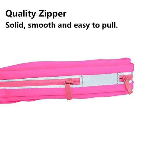 image for Adorence Running Belt - 2 Workout Pockets Runners Waist Pack with Free