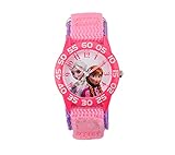 Disney Anna, Elsa Girls' Plastic Pink Watch