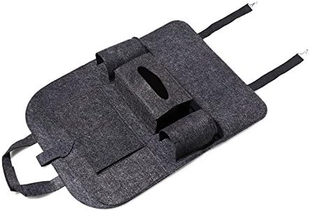 Daphot Store 1PC Car Storage Bag Universal Box Back Seat Bag Organizer Backseat Holder Pockets Car-styling Protector Auto Accessories For kid (Gray)