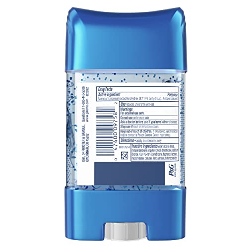 Gillette Antiperspirant Deodorant for Men, Cool Wave Scent, Clear Gel