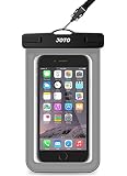 JOTO Universal Waterproof Pouch Cellphone Dry Bag Case for iPhone 11 Pro Max XS Max XR XS X 8 7 6S Plus, Galaxy S10 Plus S10e S9 Plus S8 + Note 10+ 10 9 8, Pixel 3 XL Pixel 3 2 up to 6.8" -Grey
