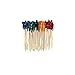 Sandwich Frills Assorted Color Wooden Picks - 4