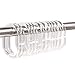 Qulable 24pcs Shower Curtain Rings Plastic Curtain C Rings Hook Hanger Bath Drape Loop Clip Glide Bathroom Shower Window Rod (Clear)