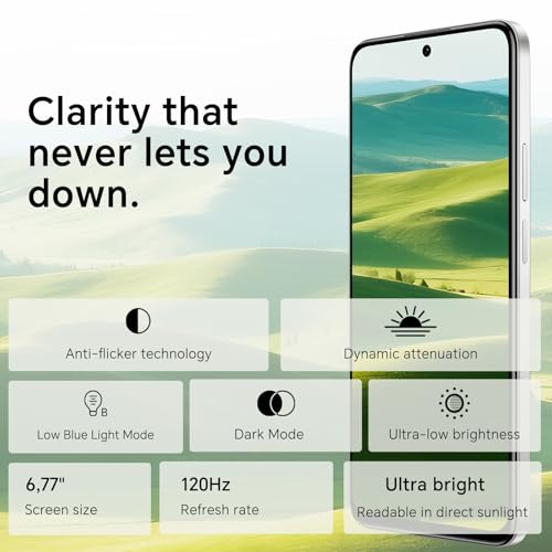 Honor 400 Smart Smartphone 4G 8GB 256GB, 6500mAh Battery, 6.77" IP54 Drop Resistant Screen, 108MP Main Camera, Android 15, Dual SIM, NFC, Black