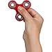 Red Fidget Spinner with hybrid ceramic ball bearings for a smooth, quiet spin that doesn't stop. Perfect for people with ADD, ADHD, anxiety, sensory processing disorder or any fidgeting.