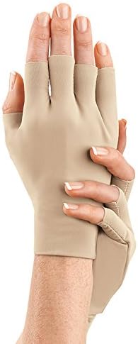 Arthritis Gloves 2 Pair for Arthritis in Hands Compression Gloves for Carpal Tunnel, Sore & Stiff Muscles, Men and Women (Unisex) Free Eyeglass Pouch by iSupportPosture (Large)