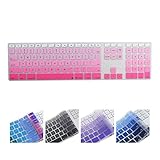 All-inside Ombre Pink Keyboard Cover for iMac Wired USB Keyboard