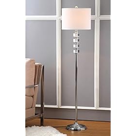 SAFAVIEH Lighting Collection Lombard Street Clear Crystal/ Chrome 60-inch Living Room Bedroom Home Office Standing Floor… 41jNtqAQKUL. SS280