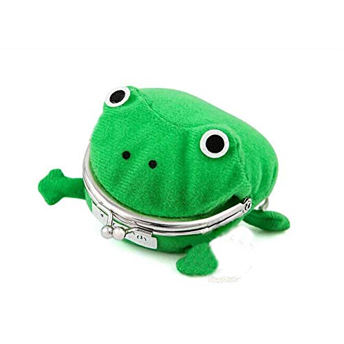 Domccy Cute Green Frog Coin Bag Cosplay Props Plush Toy Purse Wallet for Naruto Lovers and Cosplay Coin purse, shoes and accessories, ladies handbag, backpack