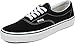 Vans 0EWZBLK Unisex Era Canvas Skate Shoes, Black, 11.5 M US Women / 10 M US Men