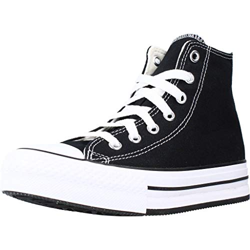 converse junior black