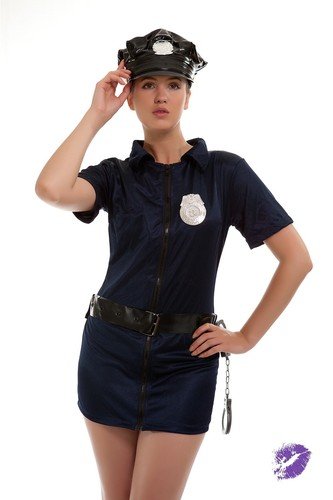 Papootz Sexy Ladies Police Fancy Dress Costume Woman Halloween Fancy |  Desertcart Gambia