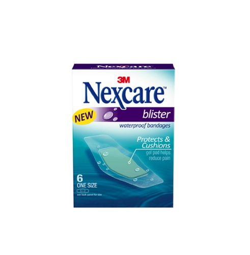 Nexcare Blister Waterproof Bandages, 6 Count (Pack of 6)