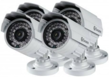 Swann SWPRO-842CAM-US 900TVL High-Resolution Day/Night Security Camera - Night Vision 85ft / 25m (White/Gray) 4 Pack
