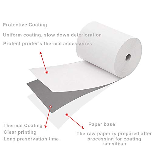Thermal Paper for Mobile 58mm 30mm Mini Thermal Printer Cash Register POS Receipt Paper Roll - 10 Rolls