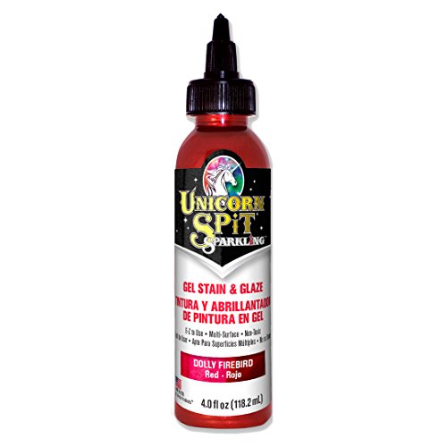 Unicorn SPiT Sparkling - Gel Stain & Glaze - Dolly Firebird 4.0 Fl Oz