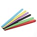NUOLUX Slap Bracelets,Color Silicone Bracelet for Kids Party Favors,6pcs,Random Color