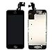 Nroech for iPhone 5C Screen Replacement Black with Home Button and Camera Full Assembly - 5C LCD Display Touch Digitizer - Repair Tools Kit and Tempered Glass Screen Protector
