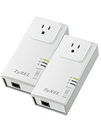 ZyXEL pla407 HomePlug AV 200 Mbps Powerline wall-plug Adapter, Blanco